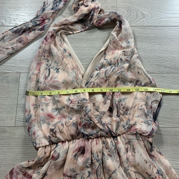 Haute Hippie Silk Ginny Floral Halter Mini Dress - Picture 11 of 14